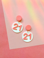 Load image into Gallery viewer, Mod Circle Birthday Earrings - SHOP MRANZ
