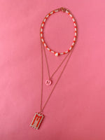 Load image into Gallery viewer, Pearl &amp; Initial Necklace Trio - SHOP MRANZ
