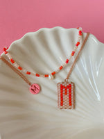 Load image into Gallery viewer, Pearl &amp; Initial Necklace Trio - SHOP MRANZ
