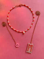 Load image into Gallery viewer, Pearl &amp; Initial Necklace Trio - SHOP MRANZ
