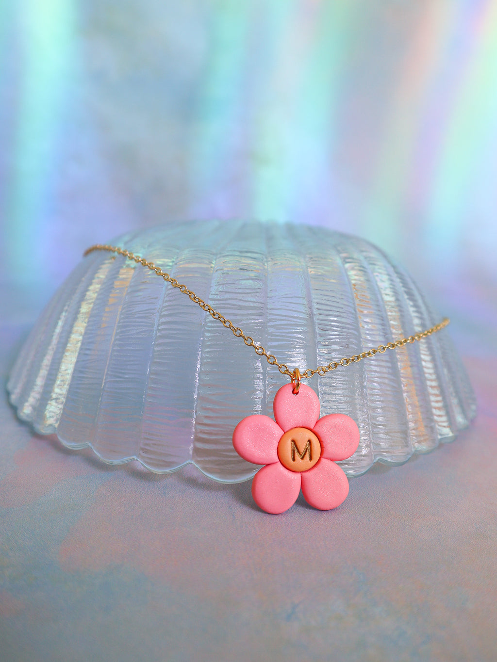 Flower Initial Necklace - SHOP MRANZ