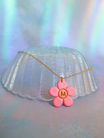 Load image into Gallery viewer, Flower Initial Necklace - SHOP MRANZ
