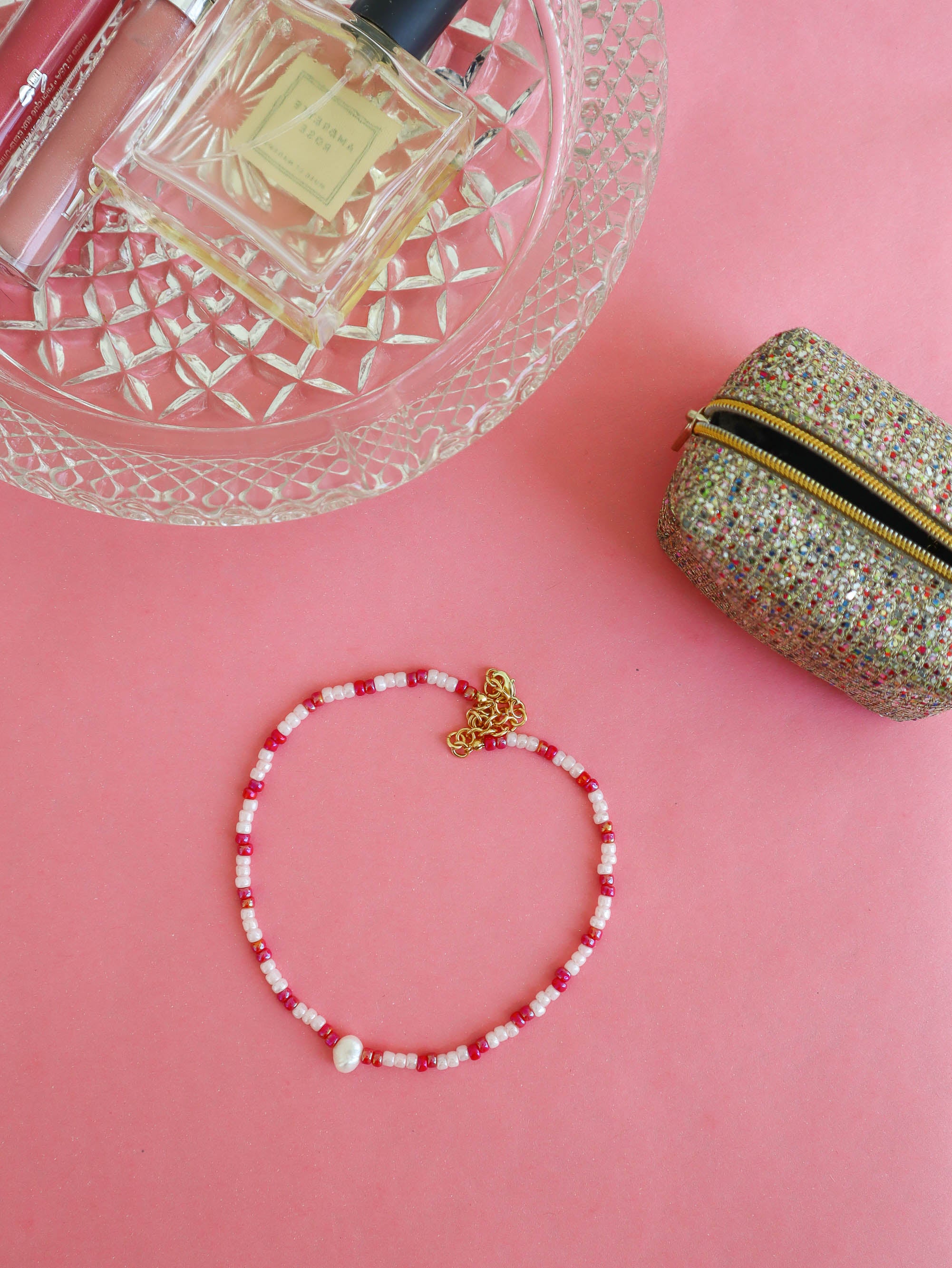 Multi Color Pearl Bead Necklace - SHOP MRANZ