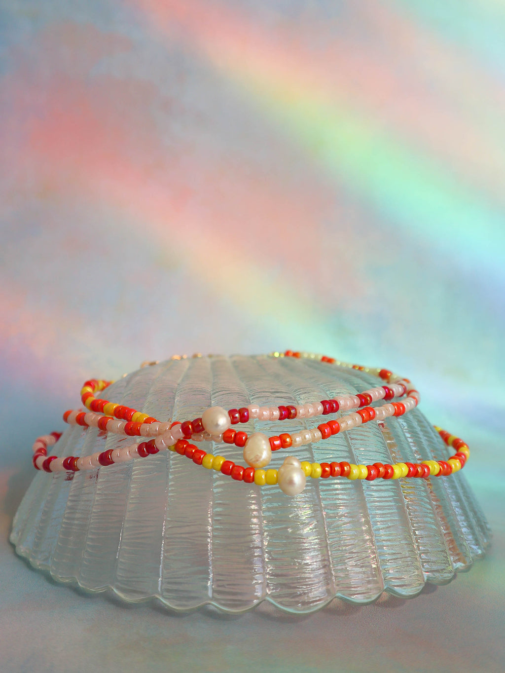 Multi Color Pearl Bead Necklace - SHOP MRANZ