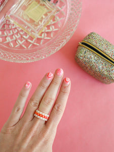 Stripe Beaded Ring - SHOP MRANZ